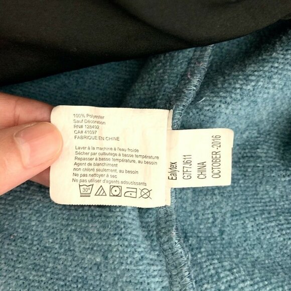 GREG NORMAN Jacket Men Large Blue Soundwave Mixed - Picture 4 of 5